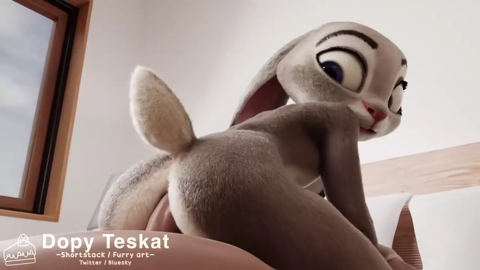 A funny artaffe buck or doeb inside Hentai step with leggings